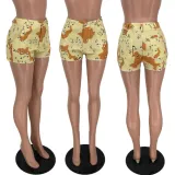 cute camo wash shorts pants