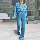 Fashion Women's Waist Slim Fit Long Sleeve Suit Two Piece