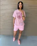 Women's Fashion Casual Trend Graffiti Loose Two Piece Set