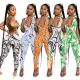 women's printed sexy pullover jumpsuit