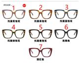 Square bag flower glasses frame 2022 new European and American personality flat mirror fashion large frame plain fashion glasses frame retro
