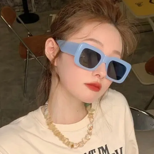 Tide Square Sunglasses Ladies Retro Simple Sunglasses Net Red Sunglasses Street Shot