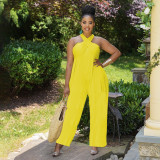 Women's Solid Off Shoulder Jumpsuit