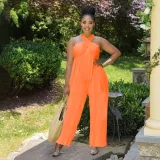 Women's Solid Off Shoulder Jumpsuit