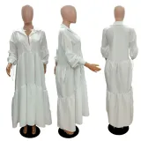 Retro First Love Skirt Loose and Slim French Lazy Shirt Dress