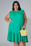 Plus Size Women's Casual Fashion Dress Solid Color 3 Colors