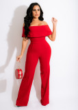 Sexy and fashionable word neck tube top jumpsuit