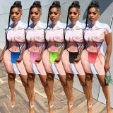 Women's Bikini Personality Positioning Printing 5-Color Hip Dress