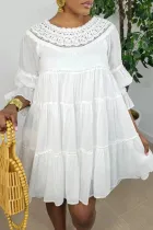 women's lace loose mid skirt