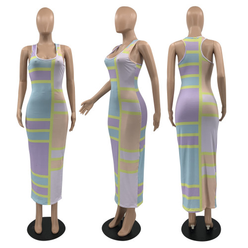 Women's Orientation Color Print Dress