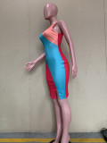 Sleeveless Sexy Digital Positioning Print Dress