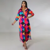 women's fashion sexy shirt long skirt dress