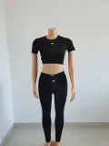Printed Sexy Tight Crescent Trend Suit Casual Yoga Two Pieces