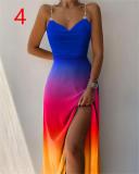 Fashion Ladies Sling Print Dress Dress