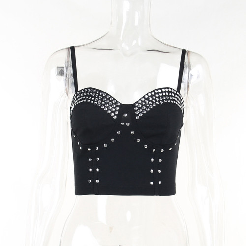 Camisole trend stud metal camisole top