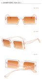 Square Sunglasses Small Frame Sunglasses Transparent Color Personality Street Shot Sunglasses