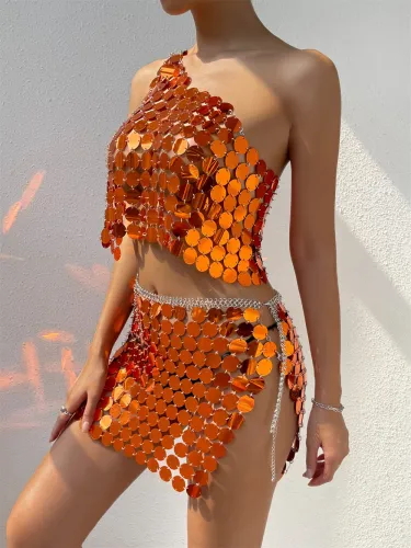 Sexy Sequin Sling Set