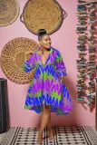 Fashion Positioning Print Shirt Dress