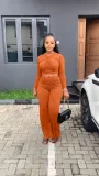 Women's Autumn and Winter Pleated Tops and Trousers Casual Sports Two-piece Suit