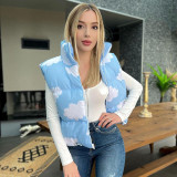 Jacket vest thickened warm cloud stand collar short bread coat cotton coat