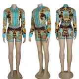 Commuter Casual Printed Two-Piece Set