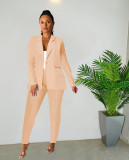 Solid color sexy fashion casual suit