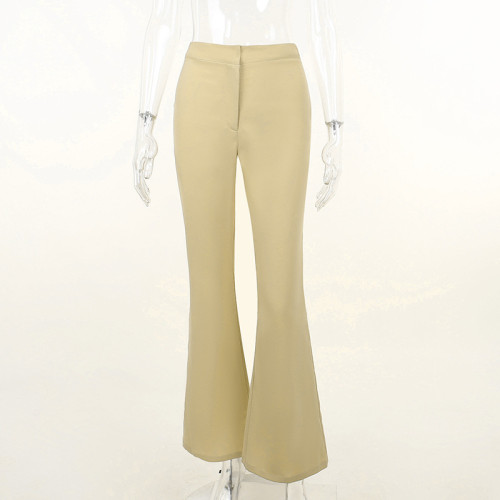 Fashion casual women's temperament commuter slim trousers