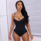 Fashion Sexy Sling Mesh See-Through Bodysuit
