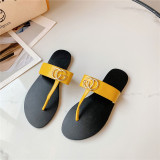Casual and fashionable flat bottomed flip flops for women's shoes Fashion toe sandals