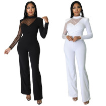 Solid casual jumpsuit Solid straight jumpsuit