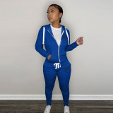 Plush sweater sport casual two-piece suit