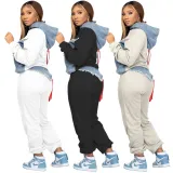 Fashion casual sweater long two-piece suit