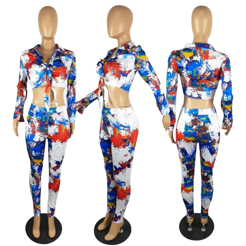Women's printed two-piece set