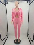 Solid vest small coat sexy sweater rack multicolor three piece suit