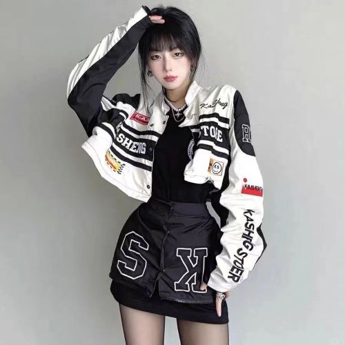 Fall Slim Couple Removable Motorcycle Baseball Jacket