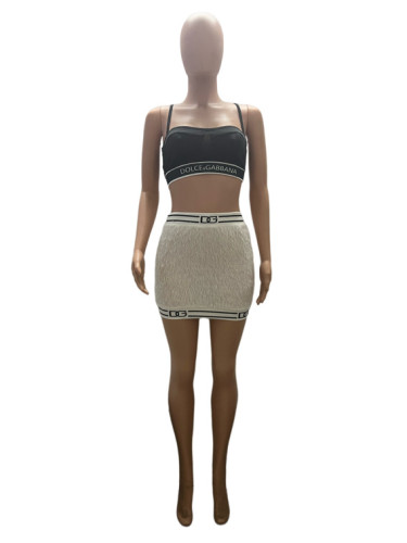 Hip wrap skirt shows thin temperament, fashion, sexy skirt, short skirt suit