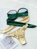 Women's split swimsuit Color contrast sexy swimsuit