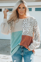 Leopard Knit Long Sleeve Top