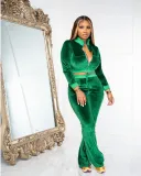 Korean velvet fashion suit