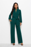 Sexy elastic women's fashionable solid wide leg jumpsuit