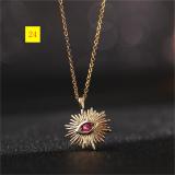 Collar Chain Colorful Zircon Eye Pendant Devil's Eye Necklace
