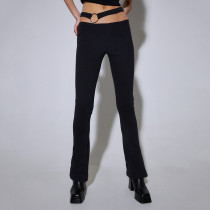 Women's sexy low waist hip lifting trousers Versatile casual slim pants
