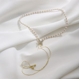 Fashion Personality Pearl Butterfly Necklace ins Fashion Versatile Small Group Pendant