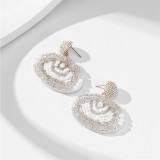 Fashion Trends Devil's Eye Earrings Hand woven Rice Beads Jewelry Earrings