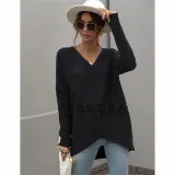 Solid color sweater Women's sweater Fashion women's top