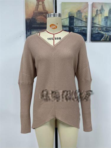 Solid color sweater Women's sweater Fashion women's top