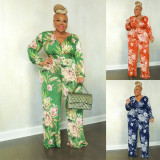 Oversize women's dress with belt and fat sister's dress jumpsuit