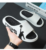 Men's slippers Sports couple Bathroom one word thickened flat sandals