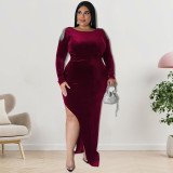 Oversize women's jewelry dress