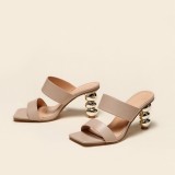 Oversized high-heeled shoes shaped gourd heel sandals